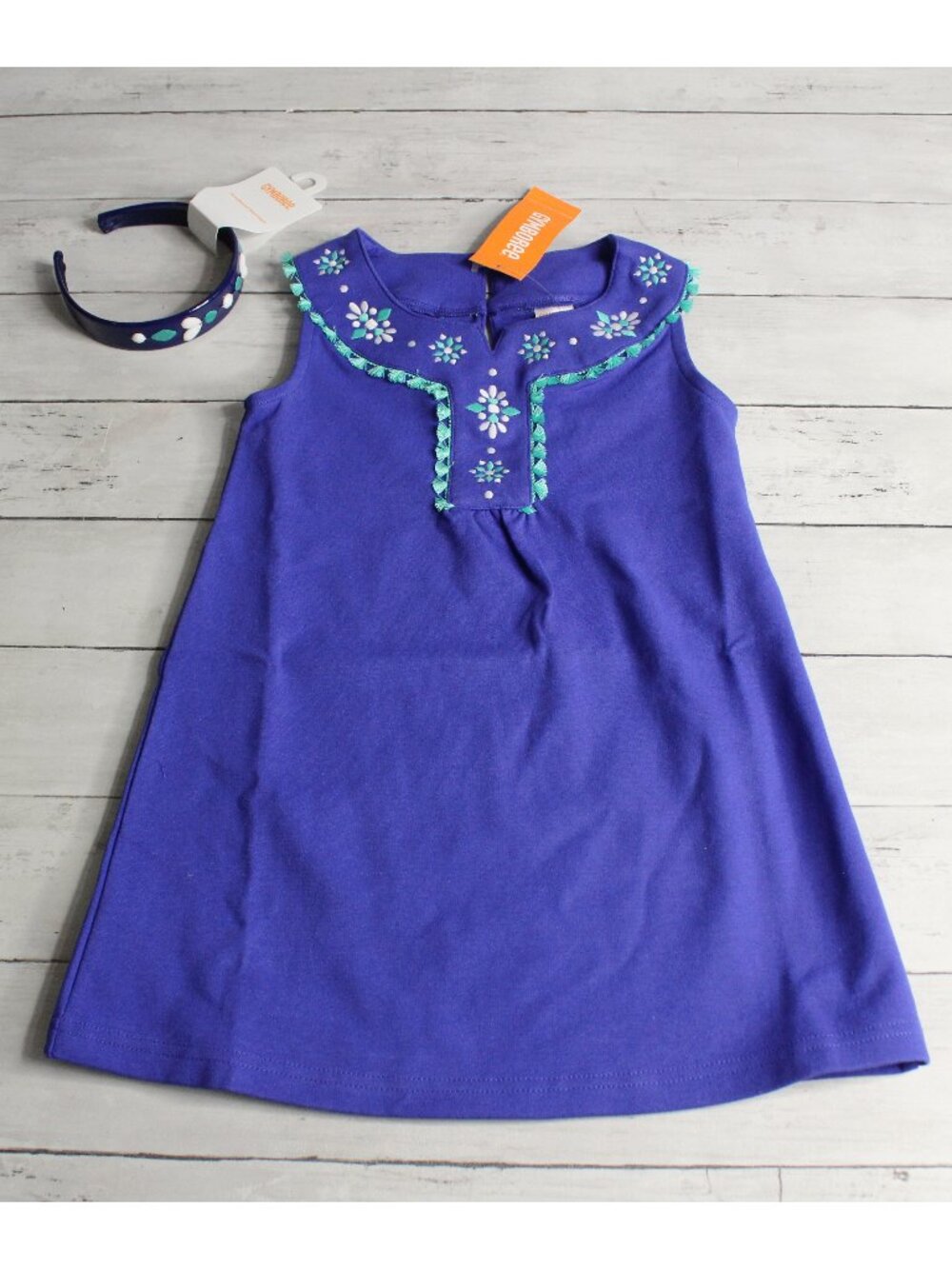 Gymboree Girl's Sleeveless Dress Headband Lot Size 10 Sparkle Safari